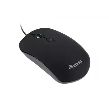 Equip USB Comfort pele, abpusēja, optiskā, USB Type-A, 1600 DPI, melna