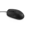 Equip USB klusā pele, piemērota abām rokām, optiskā, USB Type-A, 1200 DPI, melna