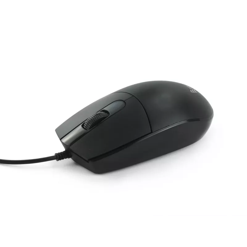 Equip USB klusā pele, piemērota abām rokām, optiskā, USB Type-A, 1200 DPI, melna