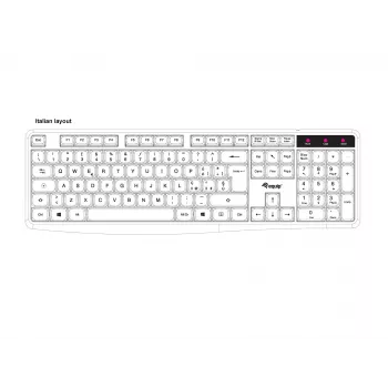 Equip 245213 tastatūra biroja USB QWERTY itāļu melna