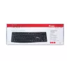 Equip vadu USB tastatūra, ASV/starptautisks izkārtojums (QWERTY), pilnizmēra (100%), vadu, USB, QWERTY, melna