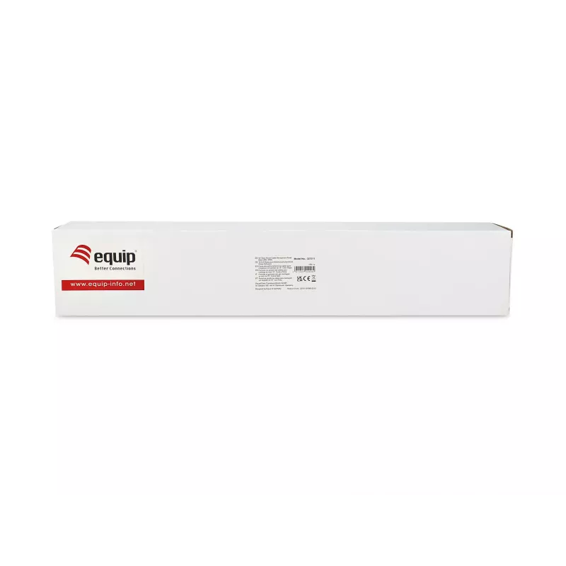 Equip 19 collu statīva kabeļu pārvaldības panelis, melns (RAL 9005)