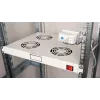 Equip dzesēšanas ventilatori 19', 1U, 4 VENTILATORI, RAL7035 pelēks
