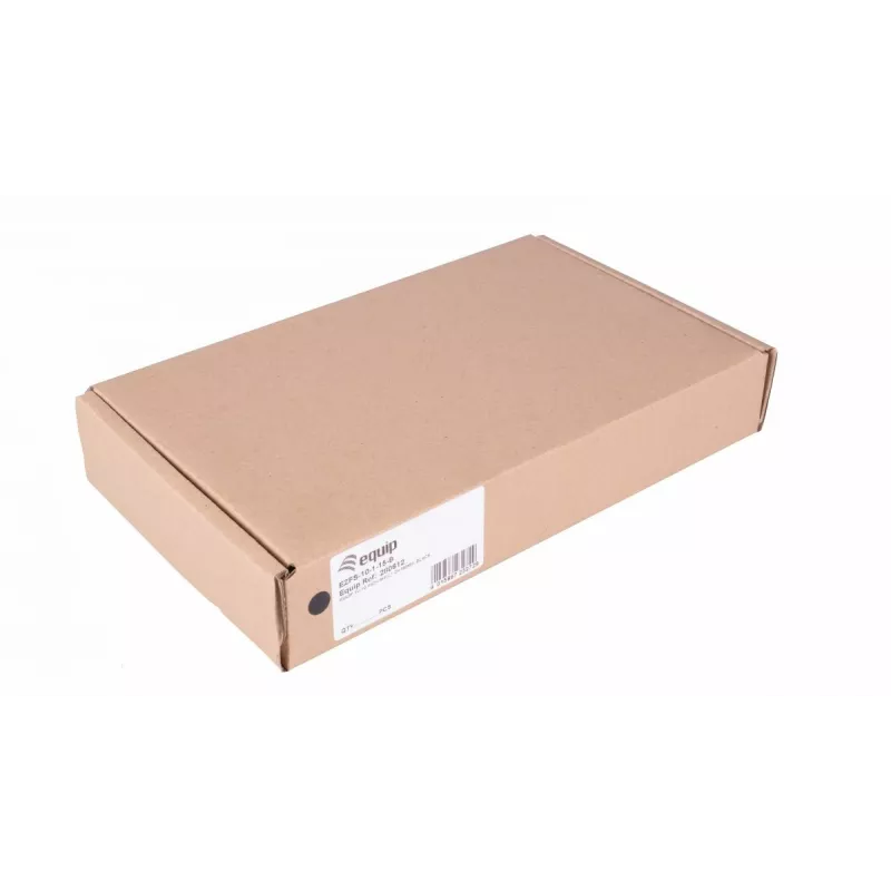 Equip Fixed Shelf 10', 1U, 150mm, melna