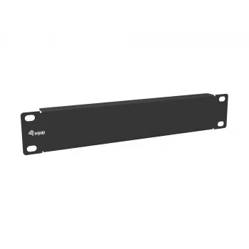 Blank Panel Equip 10 inch 1U Melns Steel 25.4mm Width