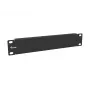 Blank Panel Equip 10 inch 1U Melns Steel 25.4mm Width