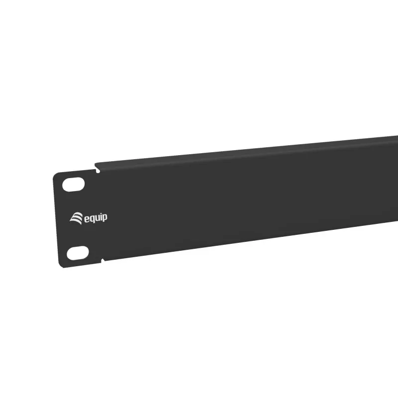 Blank Panel Equip 10 inch 1U Melns Steel 25.4mm Width
