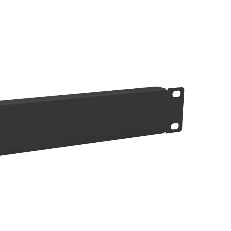 Blank Panel Equip 10 inch 1U Melns Steel 25.4mm Width