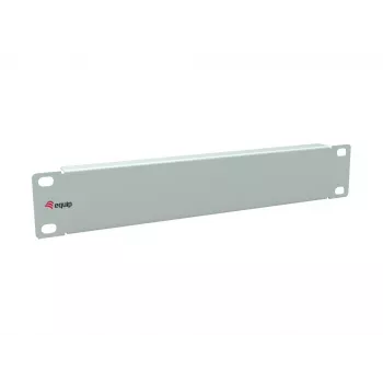 Tukšais panelis Equip 10 collu 1U gaiši pelēks tērauds 25,4 mm