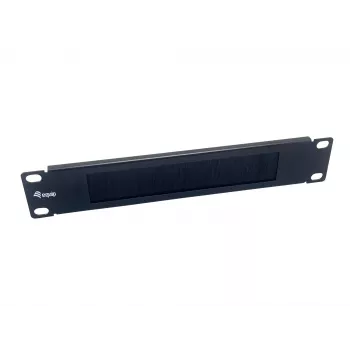 Birstes panelis Equip 10 collu 1U melns tērauds 25,4 mm platums