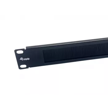 Birstes panelis Equip 10 collu 1U melns tērauds 25,4 mm platums