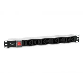 Equip 12 izeju C13 jaudas sadales bloks, ieslēgšanas/izslēgšanas slēdzis