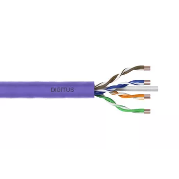DIGITUS instalācijas kabelis - CAT6 - U/UTP - AWG 23/1 - 305m - Violeta