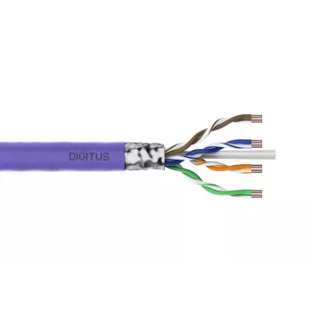 DIGITUS instalācijas kabelis - CAT6 - F/UTP - AWG 23/1 - 305m - Violeta