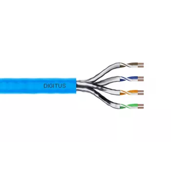 DIGITUS instalācijas kabelis - CAT6a - U/FTP - AWG 23/1 - 100m - zils