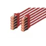 DIGITUS ielāpu vads - CAT6 - S/FTP - Snagless - Cu - 3m - sarkans - 10 gab.