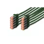 DIGITUS komutācijas kabelis - CAT6 - S/FTP - Snagless - Cu - 5m - zaļa - 10pk