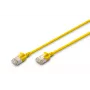 DIGITUS plāns komutācijas kabelis - CAT6A - F-FTP - 2m - dzeltens