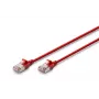 DIGITUS plāns komutācijas kabelis - CAT6A - F-FTP - 2m - Sarkans