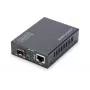 DIGITUS multivides pārveidotājs, SFP 10/100/1000Base-T uz SFP atvērto slotu, komplektā ar barošanas bloku, bez SFP moduļa