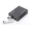 DIGITUS multivides pārveidotājs, SFP 10/100/1000Base-T uz SFP atvērto slotu, komplektā ar barošanas bloku, bez SFP moduļa
