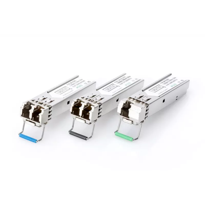 DIGITUS 1.25 Gbps SFP modulis, līdz 20 km vienmoda, LC duplekss savienotājs 1000Base-LX, 1310nm
