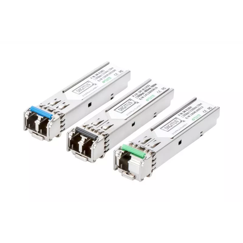 DIGITUS 1.25 Gbps SFP modulis, līdz 20 km vienmoda, LC duplekss savienotājs 1000Base-LX, 1310nm