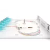 DIGITUS optiskās šķiedras bīdāmā salaiduma kārba, 1U, aprīkota ar 6x SC duplex, ietver M25 skrūvi, salaiduma kasete, krāsainas pigtail šķiedras OM3, adapteris