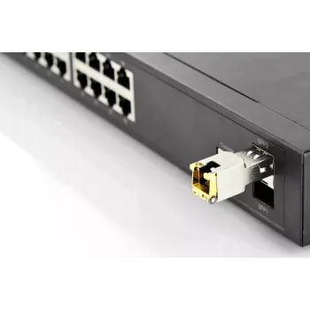 DIGITUS Mini GBIC Copper SFP modulis 10G 100m atbalsta 10G 5G 2.5G 1G Base-T