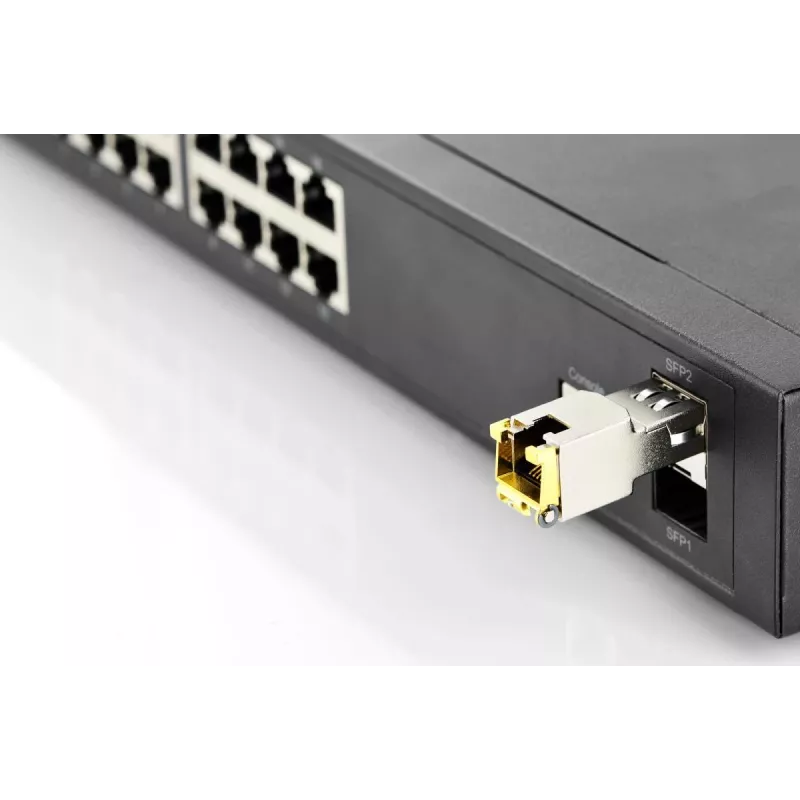 DIGITUS 1,25 Gbps vara SFP modulis RJ45, saderīgs ar HP, 1000Mbit, līdz 100m