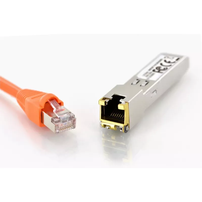 DIGITUS 1,25 Gbps vara SFP modulis RJ45, saderīgs ar HP, 1000Mbit, līdz 100m