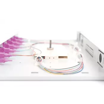 DIGITUS Optiskās šķiedras savienojumu kārba SC OM4 1U 6xSC-DX kas. pigtaili savienotāji