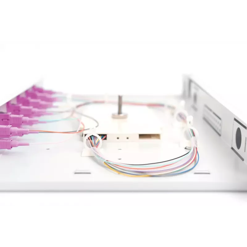 DIGITUS Optiskās šķiedras savienojumu kārba SC OM4 1U 6xSC-DX kas. pigtaili savienotāji
