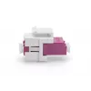 DIGITUS Fiber optic LC/LC duplex coupler, Multimode-OM4, Keystone module
