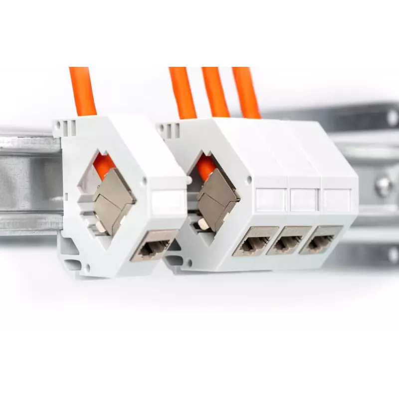 DIGITUS instalācijas kabelis - Cat 7 - S/FTP - AWG 23/1 - simplex - 1000 m - oranžs