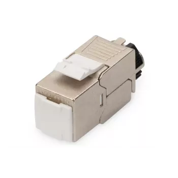 DIGITUS CAT6a Keystone ligzda - ekranēta, bezinstrumentu savienojums - inteliģents kabeļa pārvaldnieks - 24 gab.