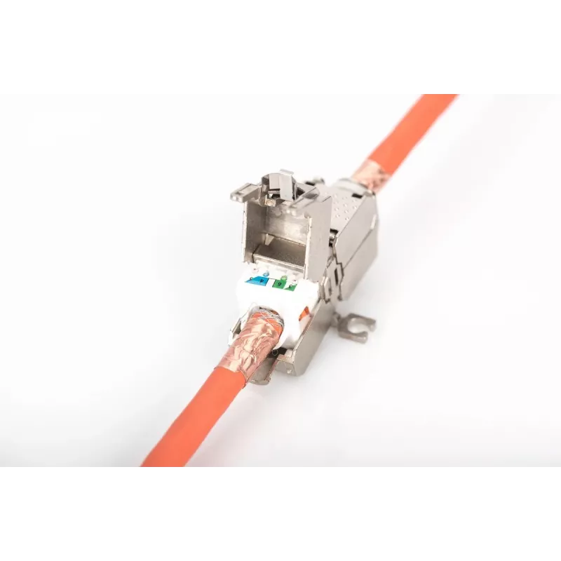 DIGITUS lauka terminācijas savienotājs CAT6A, 500 MHz AWG 22-26, pilnībā ekranēts keystone dizains, 26x35x80 mm