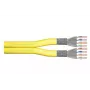 DIGITUS instalācijas kabelis - Cat 7a - S/FTP - AWG 22/1 duplex - 100 m - Dzeltens