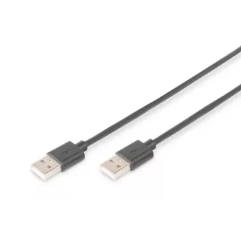 DIGITUS USB 2.0 savienojuma kabelis A 1m USB 2.0 atbilstošs