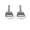 DIGITUS USB 2.0 savienojuma kabelis A 1m USB 2.0 atbilstošs
