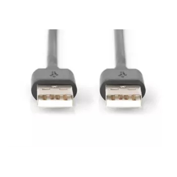 DIGITUS USB 2.0 savienojuma kabelis A 1m USB 2.0 atbilstošs