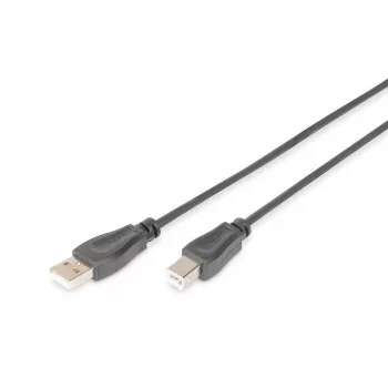 DIGITUS USB 2.0 kabelis, A-B tipa, vīr./vīr., 3 m, atbilst USB 2.0