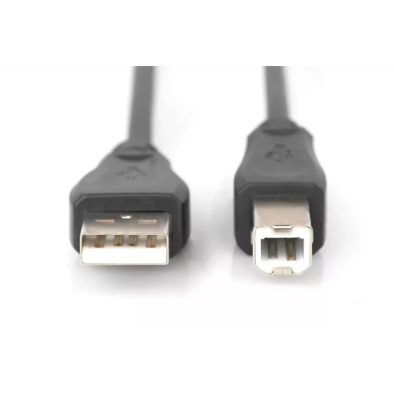 DIGITUS USB 2.0 kabelis, A-B tipa, vīr./vīr., 3 m, atbilst USB 2.0