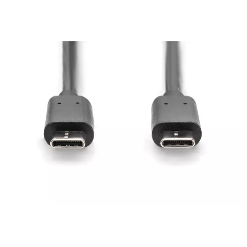 DIGITUS ASSMANN USB Type-C savienojuma kabelis, C tipa uz C M/M, 2m High-Speed Melns