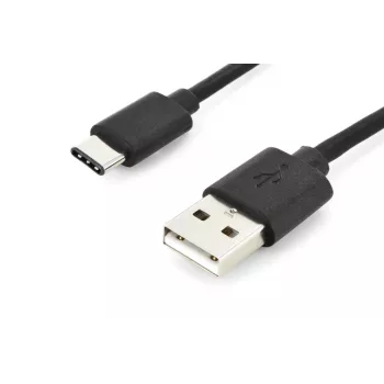 DIGITUS ASSMANN USB Type-C savienojuma kabelis, tips C uz A vīr./vīr., 2m 3A, 480MB, 2.0 versija, melns