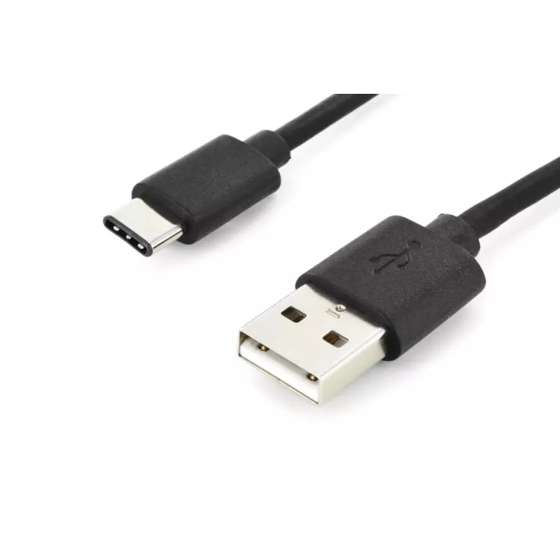 DIGITUS ASSMANN USB Type-C savienojuma kabelis, tips C uz A vīr./vīr., 2m 3A, 480MB, 2.0 versija, melns