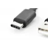 DIGITUS ASSMANN USB Type-C savienojuma kabelis, tips C uz A vīr./vīr., 2m 3A, 480MB, 2.0 versija, melns