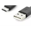DIGITUS ASSMANN USB Type-C savienojuma kabelis, tips C uz A vīr./vīr., 2m 3A, 480MB, 2.0 versija, melns