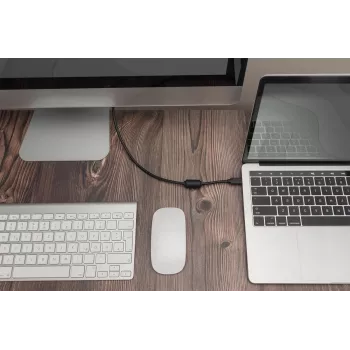 DIGITUS USB Type-C adaptera kabelis, Type-C uz DP M/M, 2 m, 4K/60 Hz, 32,4 Gbit/s, CE, melns