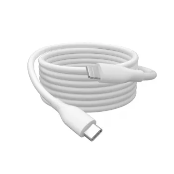 DIGITUS USB Silikona uzlādes kabelis USB-C - Lightning USB 2.0 60W - 50cm balts